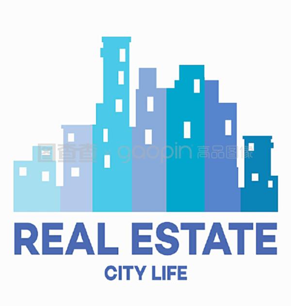 為城市房地產網站、房地產中介機構設計標識,設計名片、傳單和請柬。